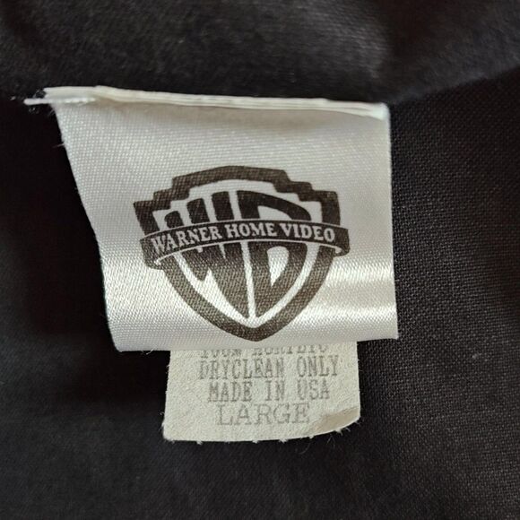 Rare VTG Space Jam Jacket Mens Large Black Blue Wool Warner Bros WB Movie 90s - Picture 4 of 16